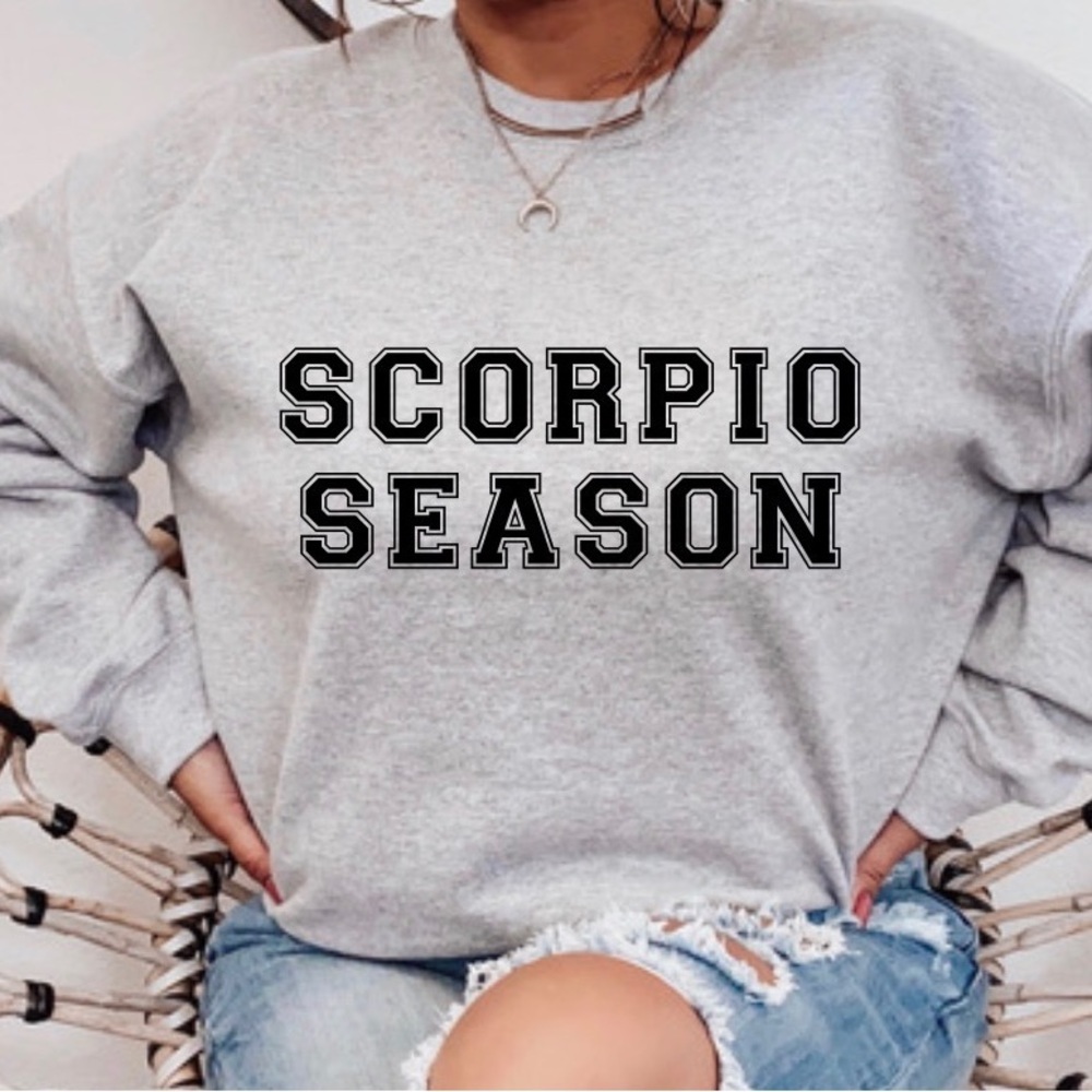 Scorpio Season Crewneck Long Sleeve Sweatshirt